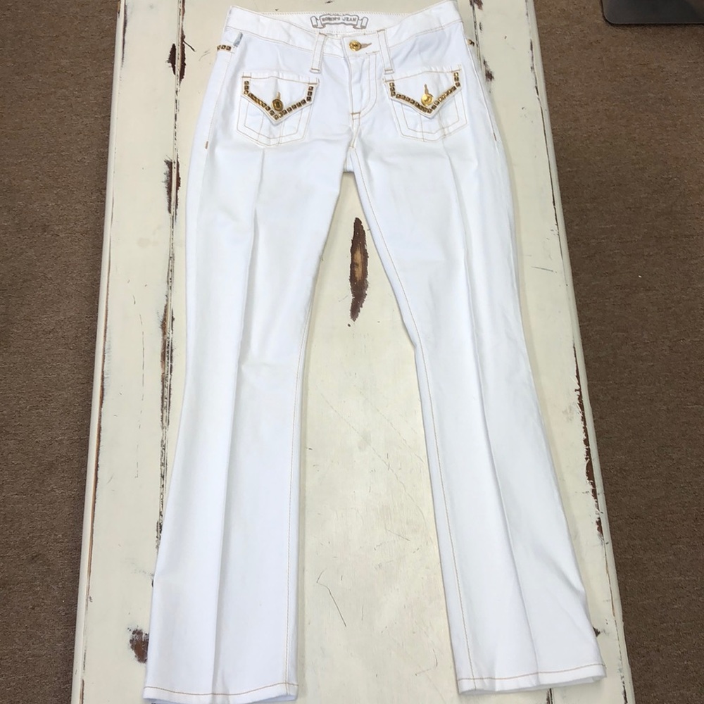 White Gold Accent Robins Jeans